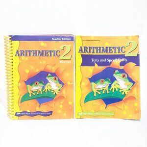 Abeka 2nd Grade Arithmetic Work Text Tests Speed Drills Teacher Key Homeschool